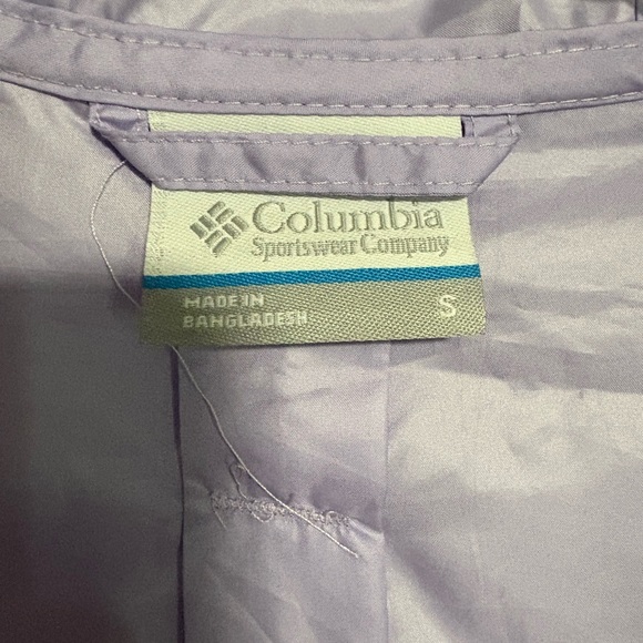 Columbia Lavender and Olive Windbreaker size s. drawstring lightweight outdoor - Picture 5 of 8